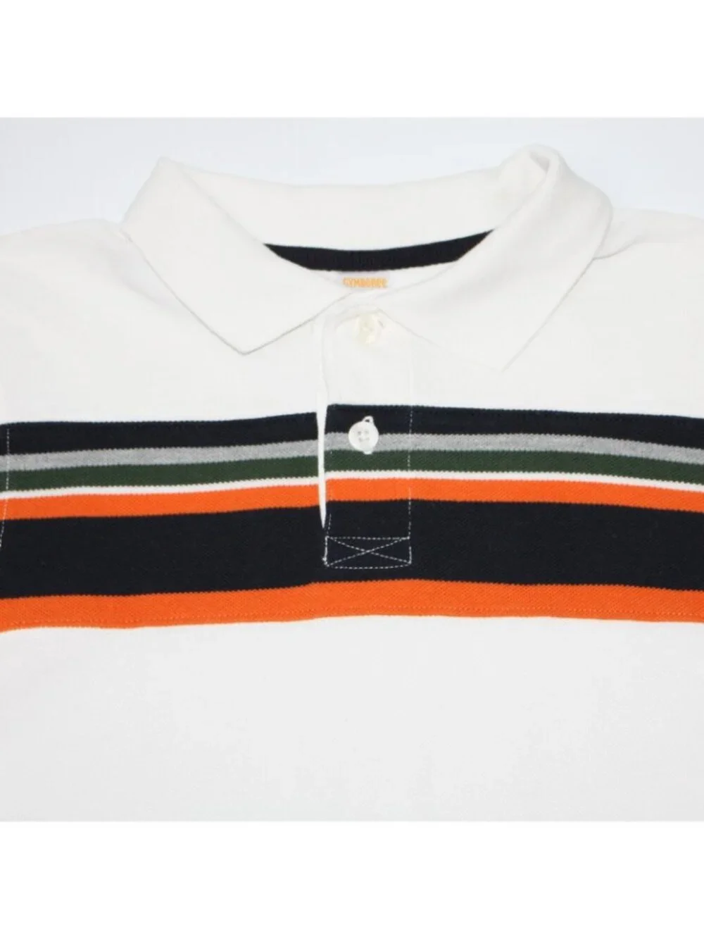 Gymboree Barkside Academy Boy's Chest Stripe Pique Polo Shirt Top in size 8
